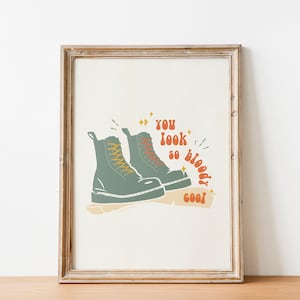 Moonys Boots Poster / All the Young Dudes Art Print / The Marauders Wall Art / Gift for book lovers / Wizard Fanfiction