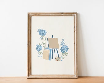 Póster artístico de Amy / Impresión inspirada en Mujercitas / Mujercitas / Regalo para amantes de los libros / Decoración de arte literario / Arte mural de Amy