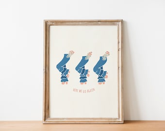 Donna and the Dynamos Poster | Mamma Mia Inspired Print | Donna and the Dynamos Wall Art | Summer Aesthetic Wall Decor