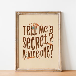 Sirius Quote Poster | All the Young Dudes Inspired Print | Wizard Wall Art | ATYD The Marauders Era Wall Decor