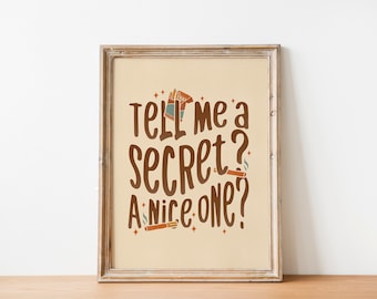 Sirius Quote Poster | All the Young Dudes Inspired Print | Wizard Wall Art | ATYD The Marauders Era Wall Decor