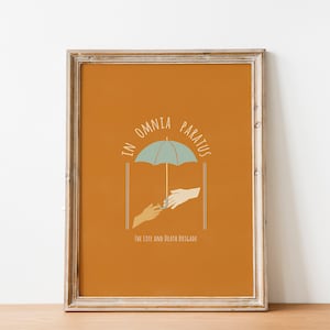 In Allmia Paratus Poster | Gilmore inspiriert Druck | The Life and Deathbrigate Wandkunst | Gilmore Herbst Ästhetische Wanddekoration
