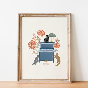 Beth&#39;s Piano Poster / Little Women Inspired Print / Little Women / Gift for book lovers / Literary Art Decor / Beth Wall Art