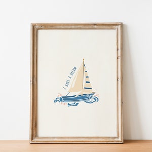 Póster con la letra "Tengo un sueño" / Impresión inspirada en la música griega / Arte mural europeo griego / Decoración de pared estética de verano