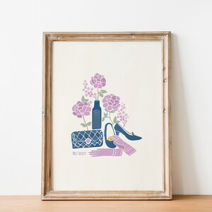 Meg&#39;s Beauty Poster / Little Women Inspired Print / Little Women / Gift for book lovers / Literary Art Decor / Meg Wall Art