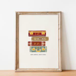 The Marauders Initials Poster | All the Young Dudes Inspired Print | Wizard Wall Art | ATYD The Marauders Era Wall Decor