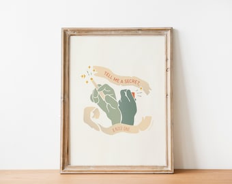 Moony and Padfoot Cigarette Poster / All the Young Dudes The Marauders Art Print / Gift for book lovers / Wizard Fanfiction
