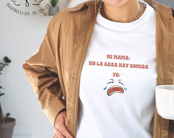 En la Casa Hay Comida Mexican Moms Decal Digital Cut image Cricut shirt design silhouette vinyl funny mama