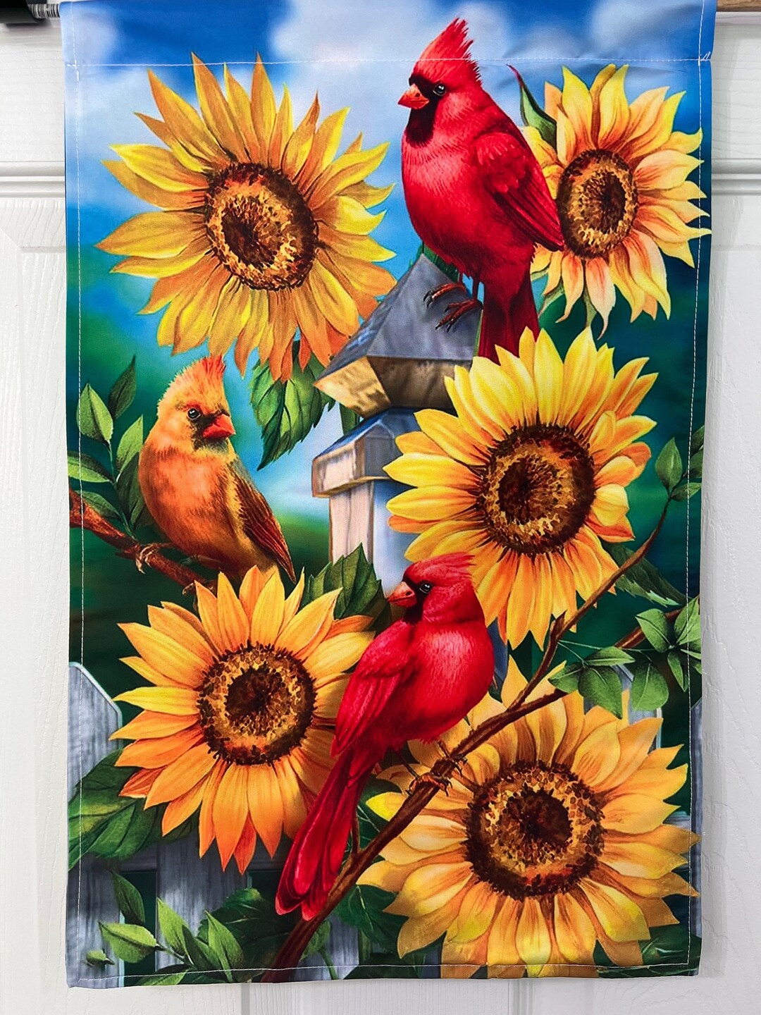 Cardinals and Sunflowers Etsy