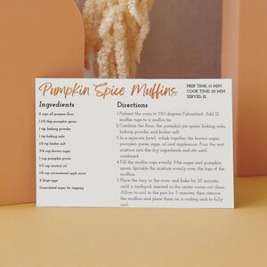 Recipe Card | Editable Recipe Card Template | Digital & Printable Recipe Card | Digital Download | Canva Template |