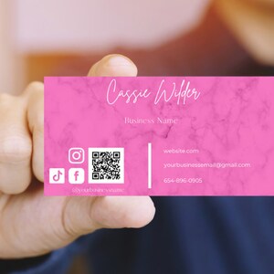 Editable Business Card Template, Business Card Instant Download, Canva Business Card, Beauty Business Card, DIY Business Card, Cute Business