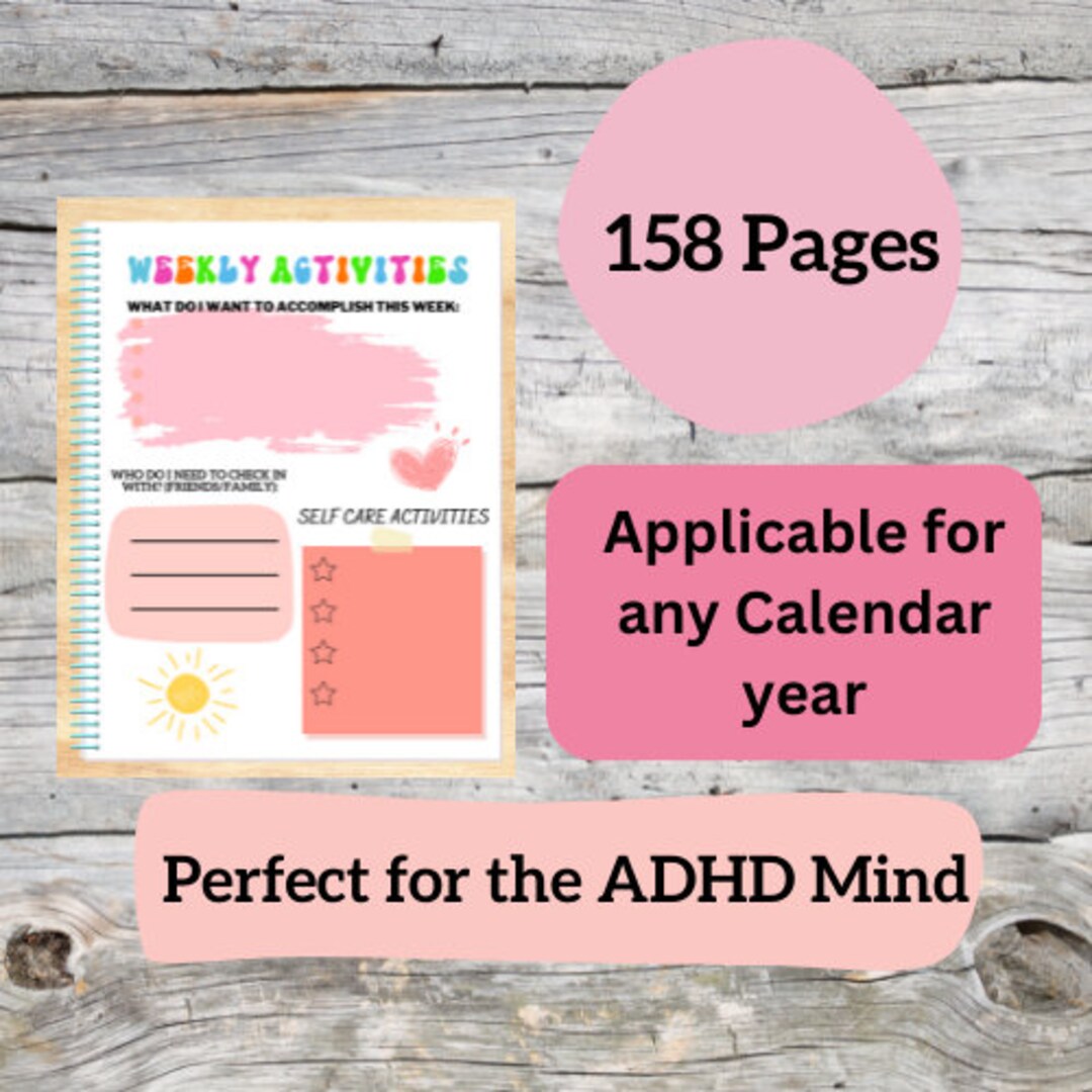ADHD Planner, ADHD Digital Planner, ADHD Adult Planner, Adhd Organizer