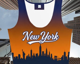 Damen New York Laufendes Crop Top