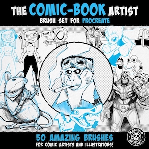 The Comic-Book Artist Brush Set for Procreate