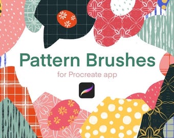Handmade Seamless Pattern Brushes | Procreate Brush Set (24)