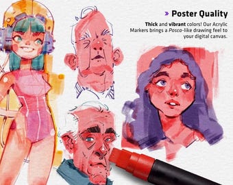 Kit de bocetos para Procreate, dibujo digital, pinceles de lápiz para Procreate, estilo de boceto a mano para Procreate
