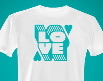 Love T-shirt - Teal