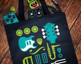 Guitar Parts Tote Bag