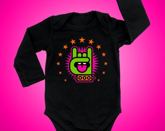 Rock Face - Long Sleeve Onesie