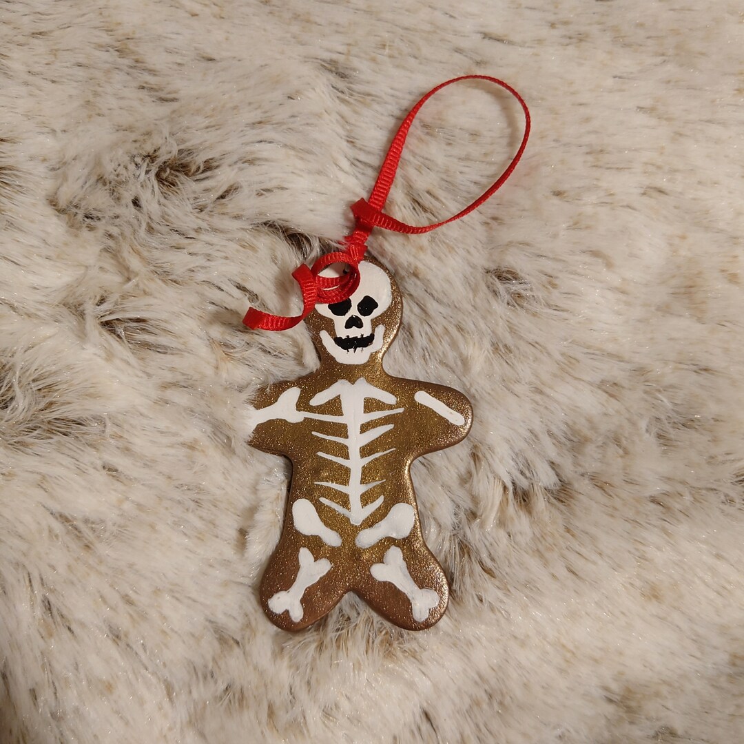 Gingerbread Skeleton Gingerbread Skeleton Ornament - Etsy
