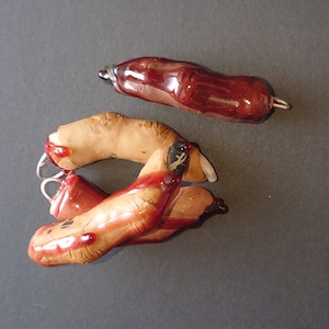 Severed finger keychain