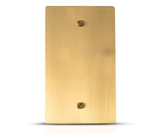 Blank wall plate - Solid Brass cover plate