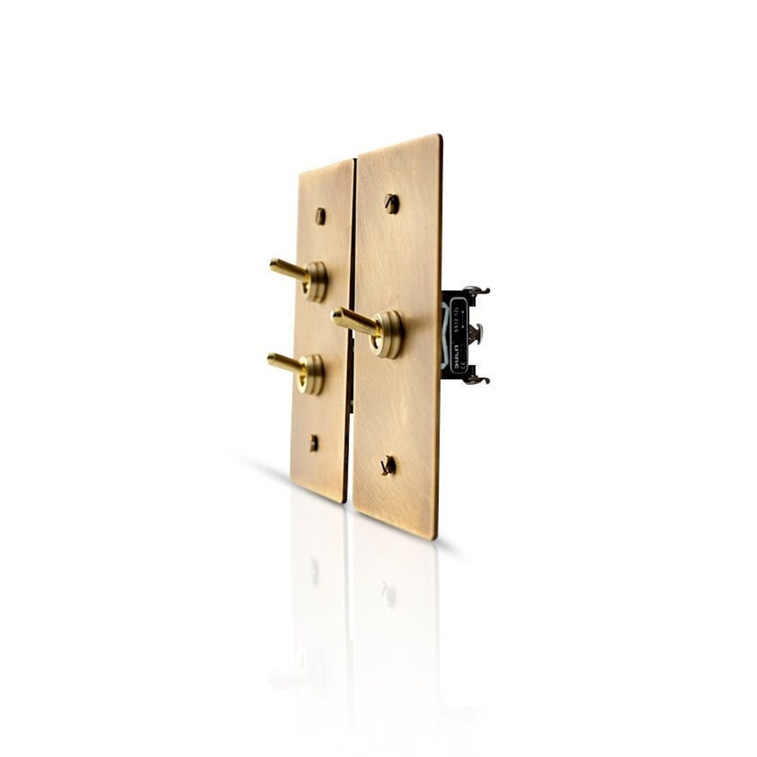 Vintage-style Brass Toggle Switch Classic Wall Switch for Home Lighting ...