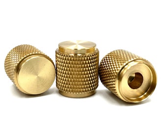 Dimmer knob solid brass knurled design