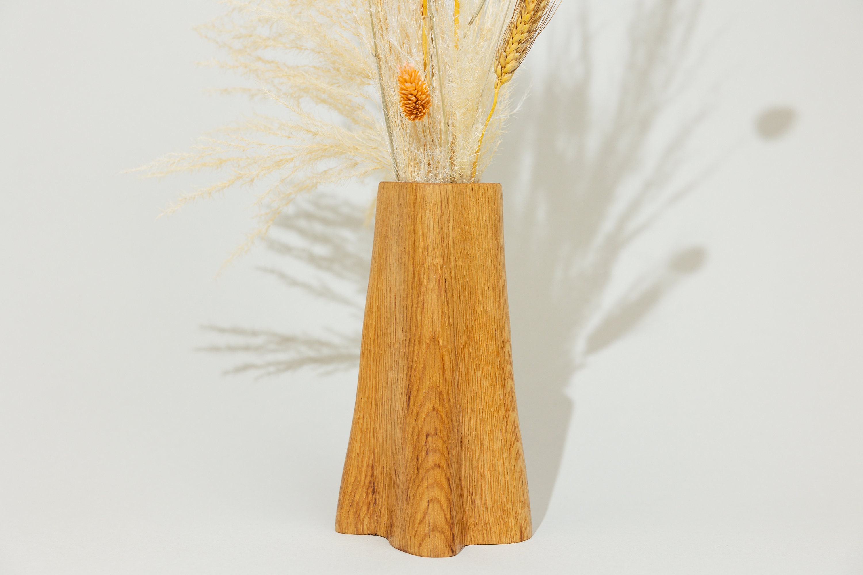 Decorative Wooden Vase Handcrafted Natural Shapes Inspired by Tree