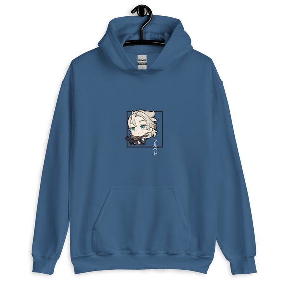 Albedo Unisex Genshin Impact Inspired fanmade Felpa con cappuccio/Felpa/Pullover