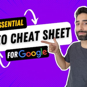 Beginner SEO Cheatsheet, Google SEO Checklist & Guide For Websites, Keyword Optimization Help, Planner, Template, Tutorial, Worksheet, eBook