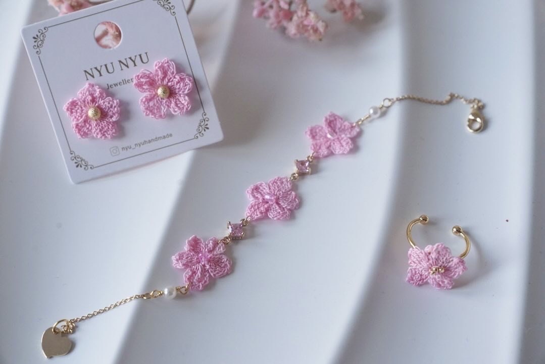 Sakura Bracelets, Cherry Blossom Bracelets, Unique Bracelet Sakura Bracelets, Cherry Blossom Bracelets, Unique Bracelet