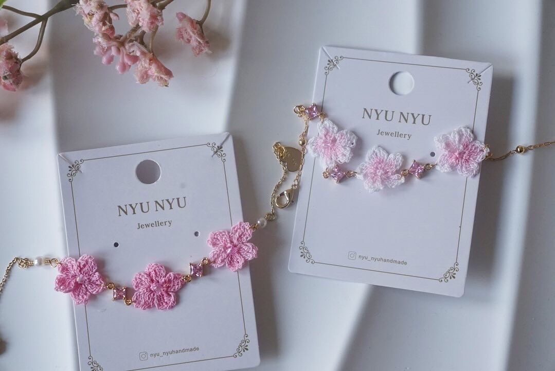 Sakura Bracelets, Cherry Blossom Bracelets, Unique Bracelet