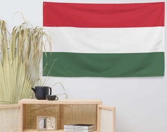 Bandera de Hungría, pancarta de poliéster de doble cara, ojales de 3 x 5 pies, decoración para interiores y exteriores.