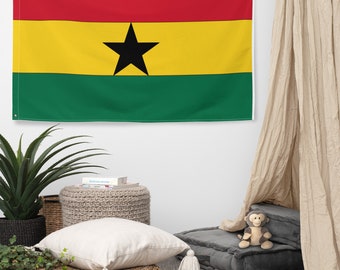 Ghanaian Flag with Hooks