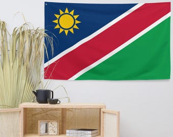 Namibia Flag, Double Sided Polyester Banner, 3x5 ft Wall Decor