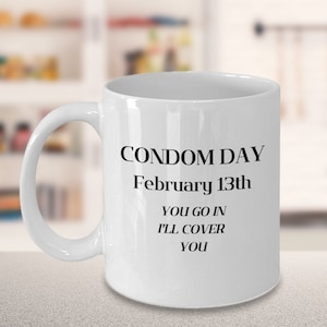 Condom Humor Mug, Funny Sex Gift, Joke Mug, Birthday Gift Ideas, Adult Party