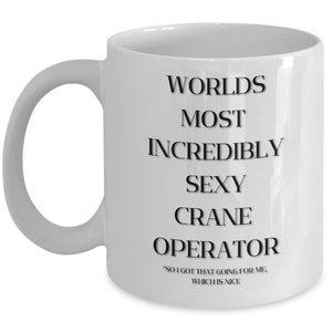 Crane Operator Gift- Crane Operator Wife- Crane Operator Birthday Gifts- Personalized Gift- Personalized Mug