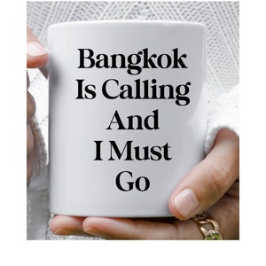 Bangkok Mug, Thailand Gift Ideas Travel, Personalized Gift, Personalized Mug