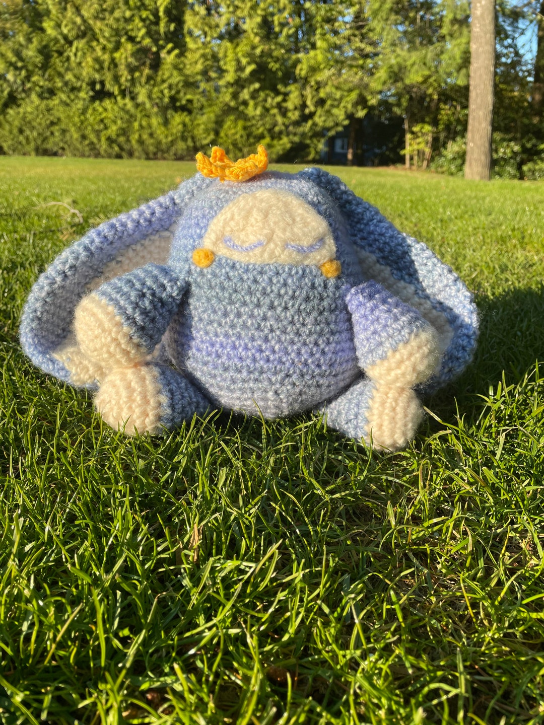 Bunny Rabbit Hare Monster Plushie Stuffed Animal Crochet Knit Needle ...