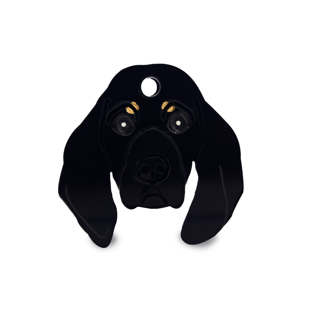 Dog ID Tag Basset Hound / QR Code Tag Keep Your Pet Safe Create Dog