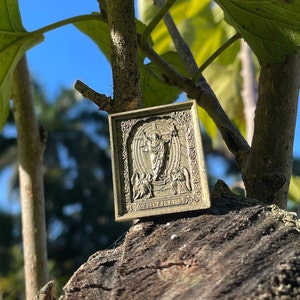 Brass Christ is Risen Medal - Pocket Size