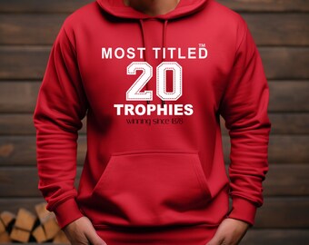 Man Utd Personalised Hoodie With a Personalised Pint Beer Glass With Your Name On It | FREE 24h Tracked Delivery