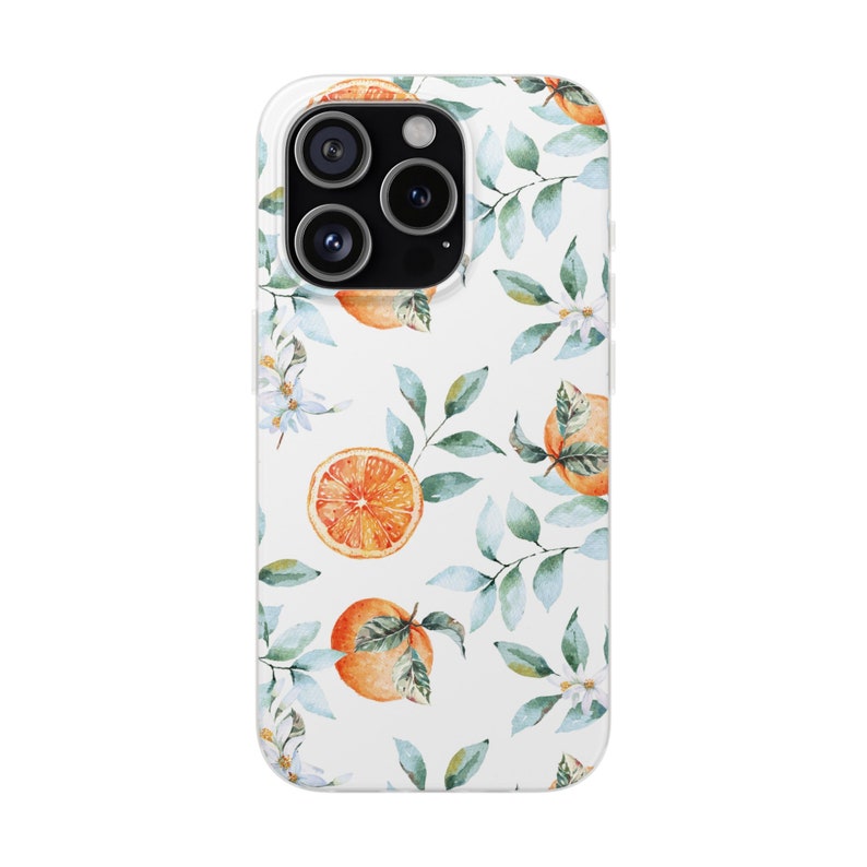 Orange Fruit Phone Case, Aesthetic Phone Case, Fruit Phone Case, Fruit