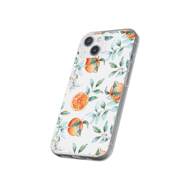 Orange Fruit Phone Case, Aesthetic Phone Case, Fruit Phone Case, Fruit