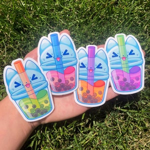 Bubble Tea Cat-stickers