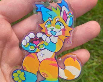 Pingente de acrílico Token Furry