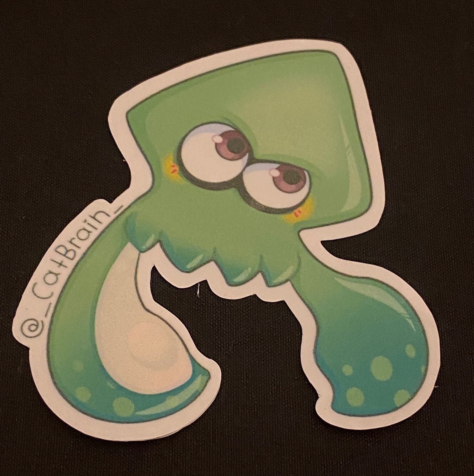 Green Splatoon Squid Sticker - Etsy