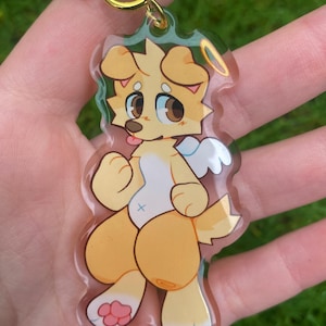 Good Puppy acrylic charm