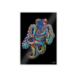 Giant Octopus Glossy Poster